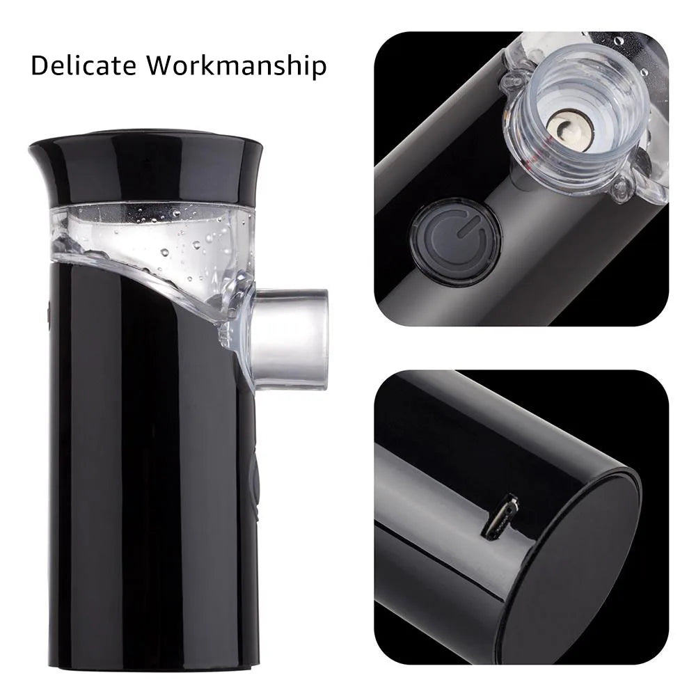 Steaming Tool Handheld Ultrasonic Nebulizer Portable Mute Asthma Inhaler Atomizer USB Rechargeable Mini Cool Mist