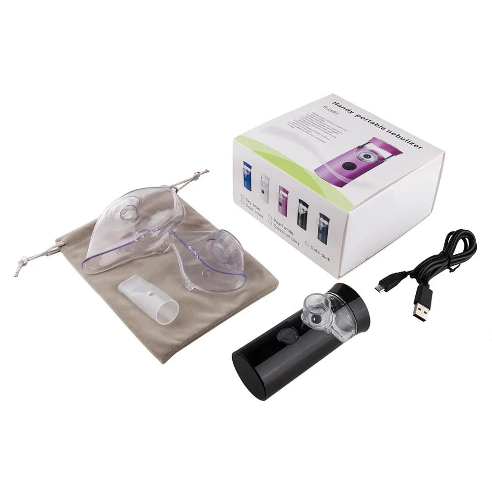 Steaming Tool Handheld Ultrasonic Nebulizer Portable Mute Asthma Inhaler Atomizer USB Rechargeable Mini Cool Mist