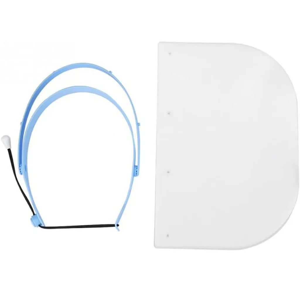 Dental Protective Cover Kit Adjustable Detachable 10 PCS Full Face Shield Visors 1 Frame Anti-Fog Dustproof Dental Equipment